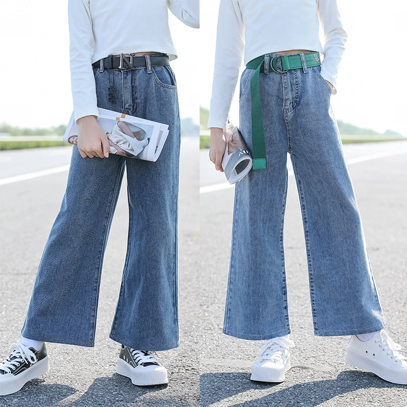 十代の春夏のファッション学校子供デニムワイド脚パンツ21 New子供用のジーンズゆるいカジュアルズボン6 8 10 Y ジーンズ Aliexpress 十代の春夏のファッション学校子供デニムワイド脚パンツ21 New子供用のジーンズゆるいカジュアルズボン6 8 10 Y ジーンズ Aliexpress