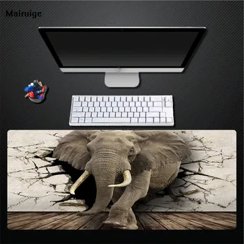 

XGZ Animal Elephant Large Game Mouse Pad Natural Rubber Non-slip Pc Gaming Keyboard Table Mat for Cs Go Dota 400x900/300x600 Xxl