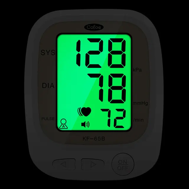 Cofoe ArmAutomatic Blood Pressure Monitor BP Sphygmomanomete Pressure Meter Heart Rate Measurement/Arrhythmia Detector Tonometer 2