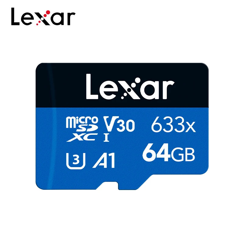Карта памяти Micro SD Lexar 633x V10 U1 SDHC 64 ГБ 128 256 512 V30 U3 SDXC TF-карта высокая
