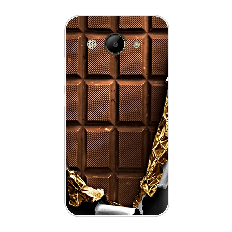 Цвет: желтый Для huawei Y3 чехол мягкий силиконовый huawei Y3 прозрачная задняя крышка 5,0 ''TPU Y 3 защитный чехол на телефон - Цвет: Цвет: желтый