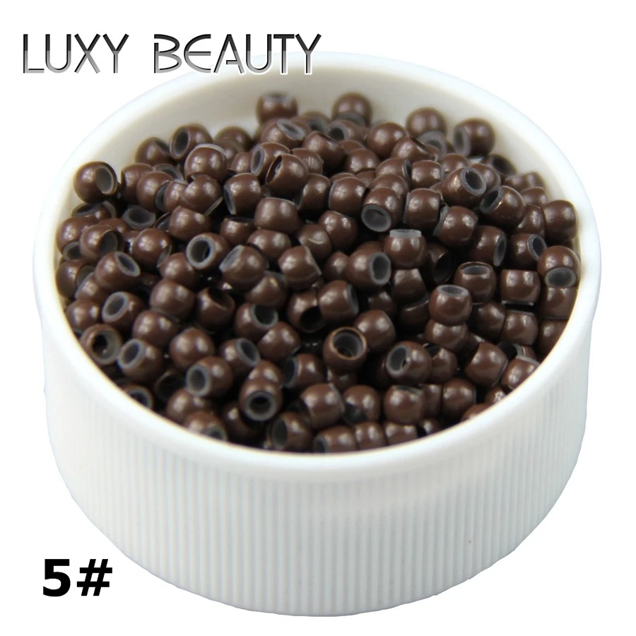 500pcs Silicone Hair Beads Nano Ring Micro Beads Fashion Salon Hairstylist Dreadlock Hair Extension Tools 8 Colors