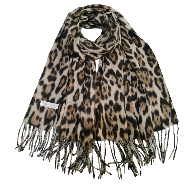 MQGMZ Sciarpa alla moda da donna con cervo da caccia con nappe stampate
