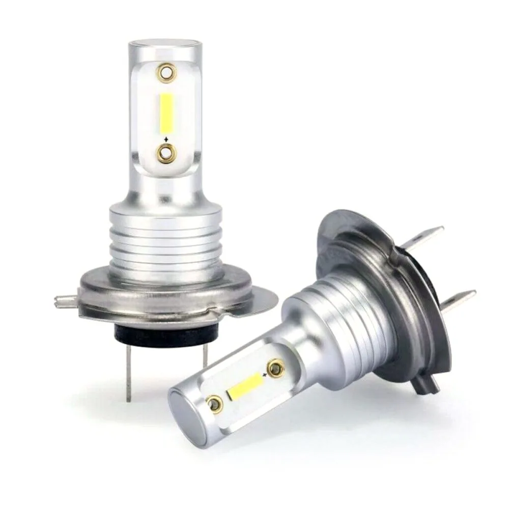 2 шт./компл. H7 фар автомобиля 80W 12 V-24 V 8000LM светодиодный туман Lihgt 6000 К Белый свет фар дальнего света Лампа универсальна для всех моделей автомобилей