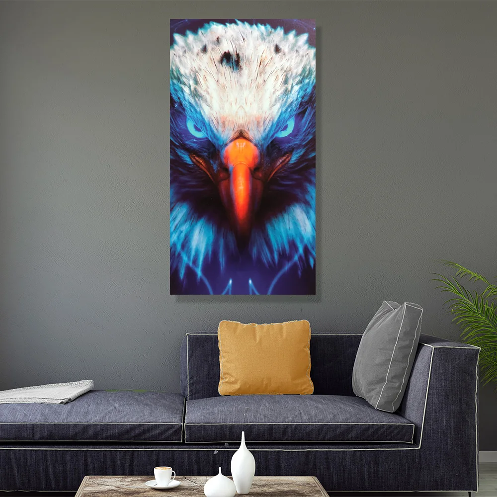 

Eagle Framed LED Induction Light Painting Wall Pictures for Living Room Canvas Wall Art