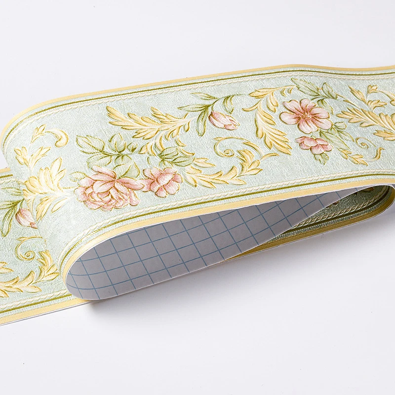 Cozinha à Prova D'água Autoadesivo Borda Floral Papel de Parede cozinha a prova dagua autoadesivo borda floral papel parede 02