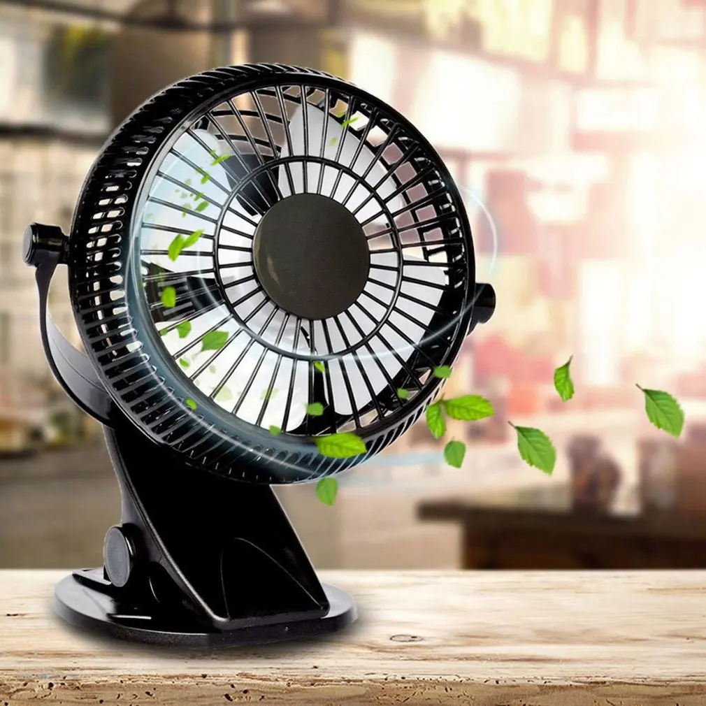 360 Degreen Rotation Portable USB Desk Fan Electric Desktop Computer Fan Clip Design Desk Electric Fan For Home Office