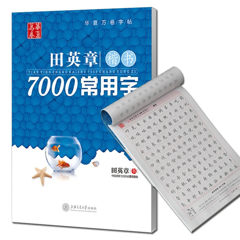 

Libros Books 7000 Common Chinese Characters Copybook Pen Calligraphy Regular Script Livros Book Livres Libro Livro Kitaplar Art