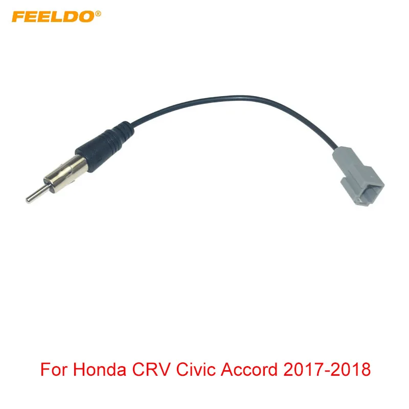 

FEELDO Car 1PIN Female to ISO Male Plug Radio Antenna Adapter For Honda CRV Civic Accord Single Head Radio Wire Cable