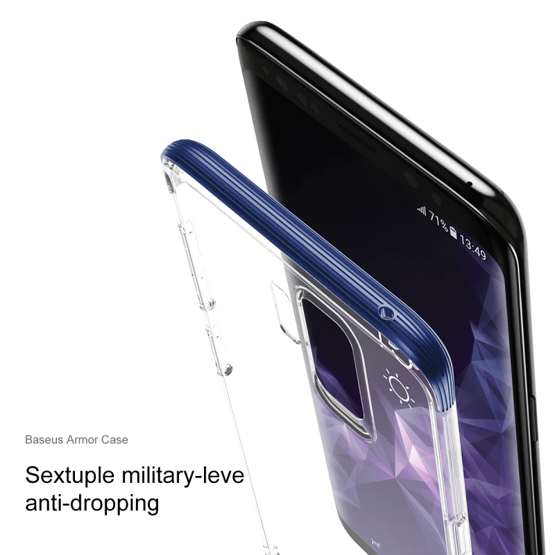 Чехол Baseus для Samsung Galaxy S9 Plus ультратонкий прозрачный мягкий силиконовый чехол из