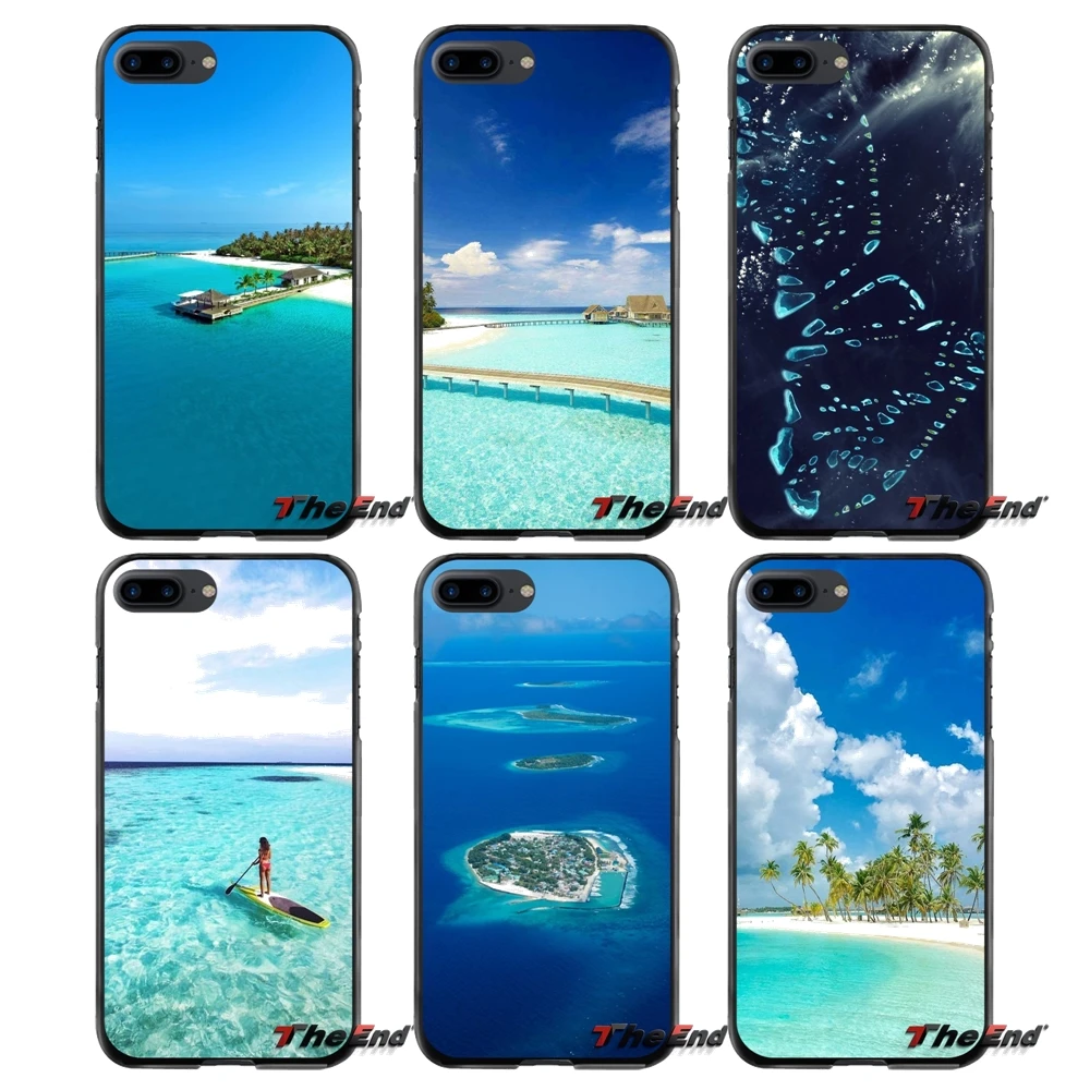 Синий океан в Maldives аксессуары телефон оболочки чехлы для huawei P7 P8 P9 P10 Lite Plus Honor 5C 6 4X 5X mate 8 7 9