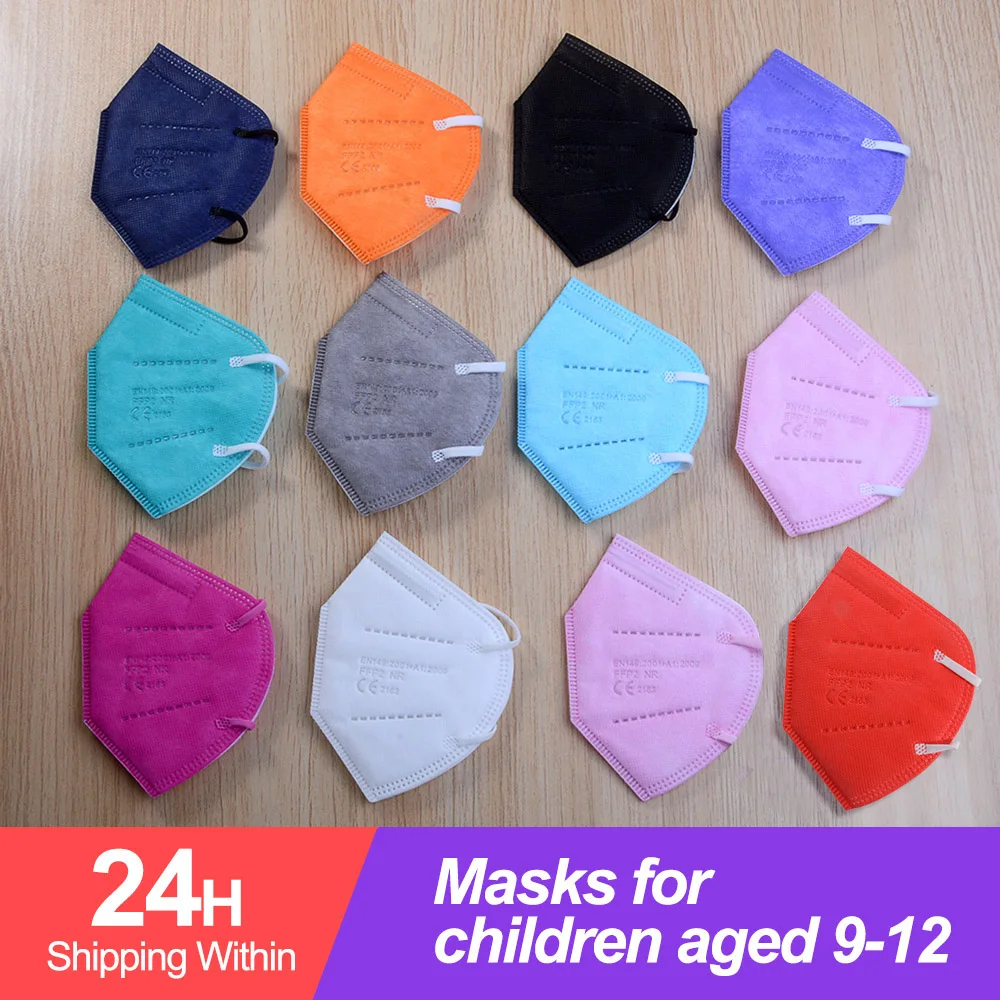 10-100Pcs KN95 Masks For 9-12 Old ffp2mask niños kn95mask kids 5 Layers Filter FPP2 Girls Boys Mascarillas ffp2reutilizable | Красота и