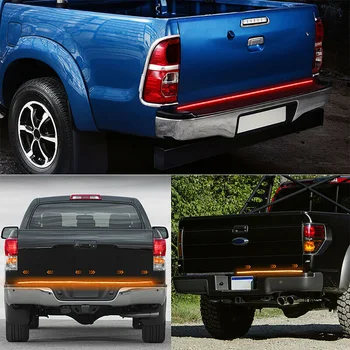 

6-Modes Tailgate Light Parts Strip LED Truck Universal 3-Row Brake Tail