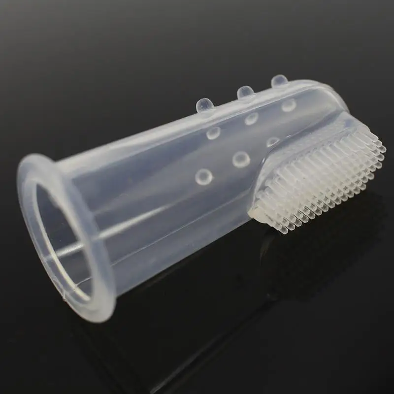 Pet Hand Toothbrush Finger Toothbrush Infant Tooth Brush Soft Pet Dog Brush Bad Breath Tartar Teeth Care Dog Cat Cleaning Brush