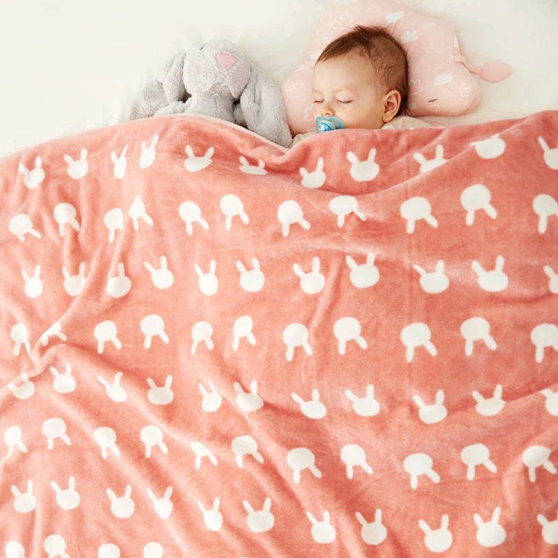 

Flannel Baby Blanket Newborn Swaddle Wrap Soft Infant Toddler Sofa Bedding Sleeping Blankets Baby Outdoor Stroller Accessory