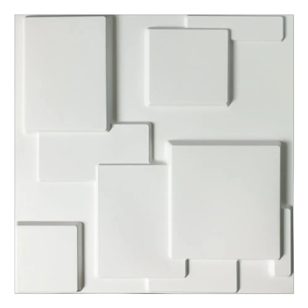 

Decorative tile 3D wall panel for modern wall decoration white 12 panel 32 square feet
