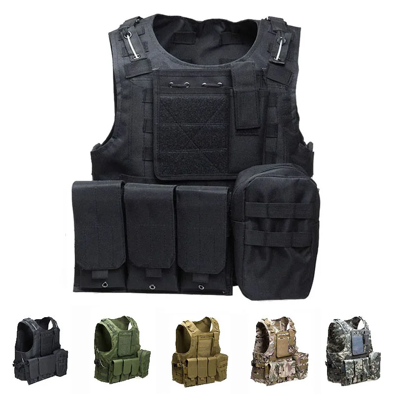 

Airsoft Accessories Tactical Vest Molle Military Combat Assault Body Armor Plate Carrier Vest Outdoor Camouflage Hunting Vest
