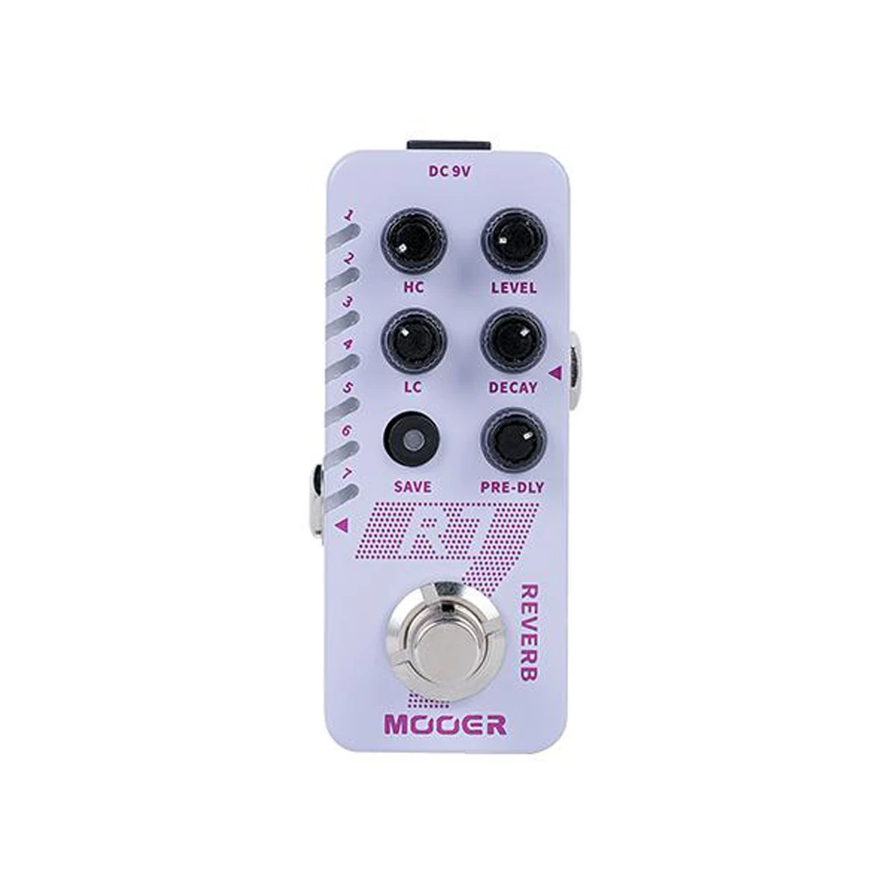 Педаль эффектов Reverb MOOER R7 GTR Pedal E7 Synth Effect A7 Infinite Sustain D7 Delay Looper|Детали и аксессуары