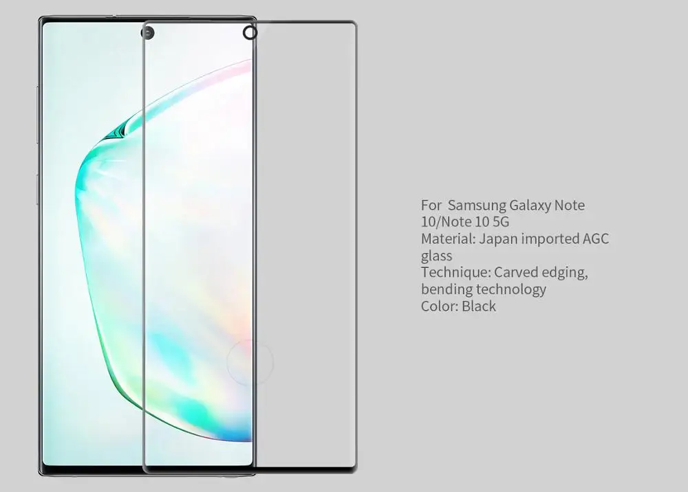 Nillkin 3D CP+ MAX полное покрытие закаленное стекло для samsung Galaxy Note 10/Note 10 5G Анти-взрыв протектор экрана