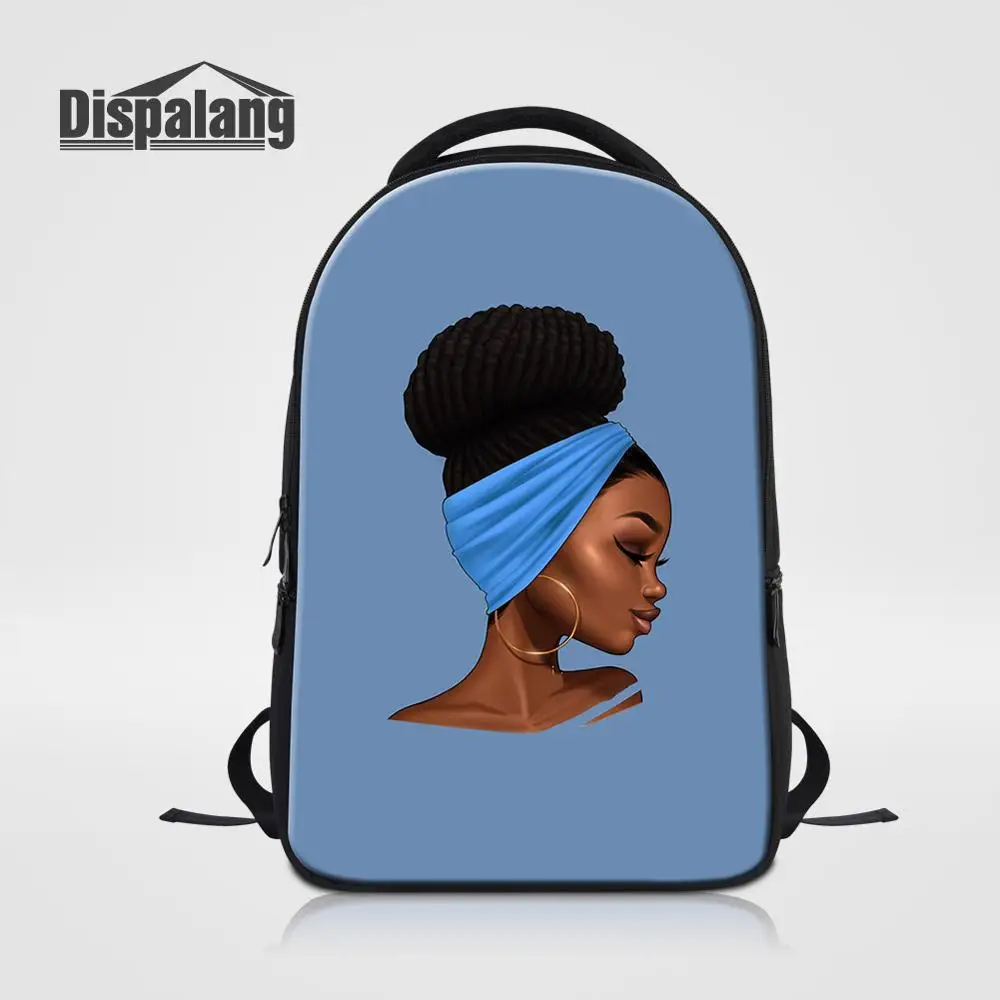 Dispalang женский рюкзак для ноутбука АФРИКАНСКАЯ ДЕВУШКА печать школьные сумки большой емкости рюкзак для колледжа Высокое качество Дорожная сумка - Цвет: Backpack01