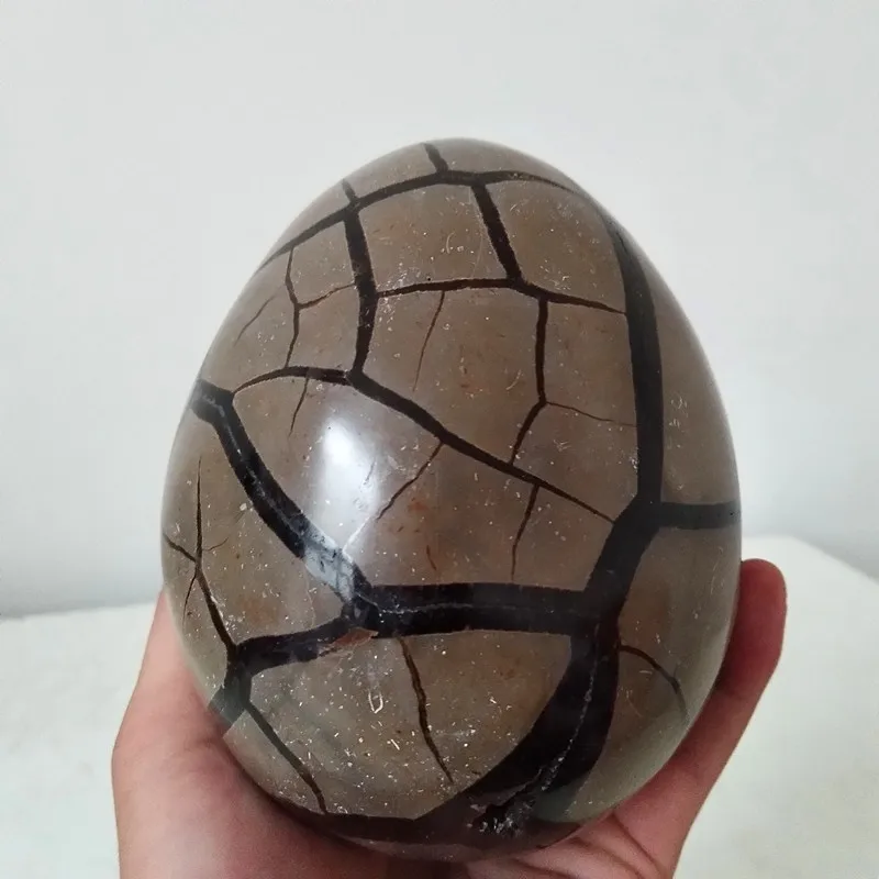 Geode Природный септарский камень яйцо дракона Идеальный Кристалл Кластерные