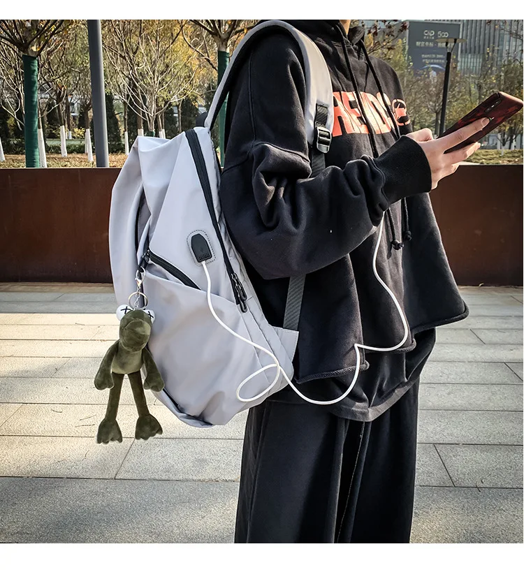 Men Backpack for Laptop 15.6"USB School Fashion Men Travel Backpack Bag Water Proof Backpack Men External USB Charge Bag
