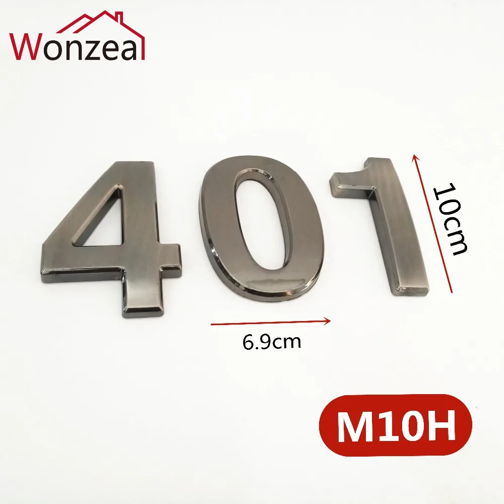 M10H深灰10cm塑料门牌=c混合6