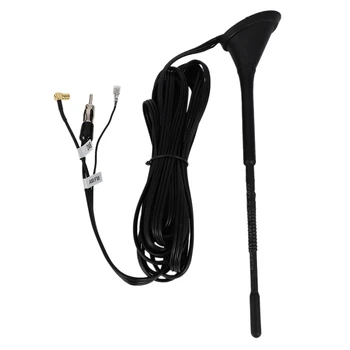 

New DC12V Car Radio DAB AM/FM Antenna Aerial Roof Mount Antenna Signal Amplifier Black