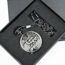 Роскошные Механические карманные часы с логотипом оленя мужские наручные часы в стиле стимпанк карманные часы унисекс Подарочные часы