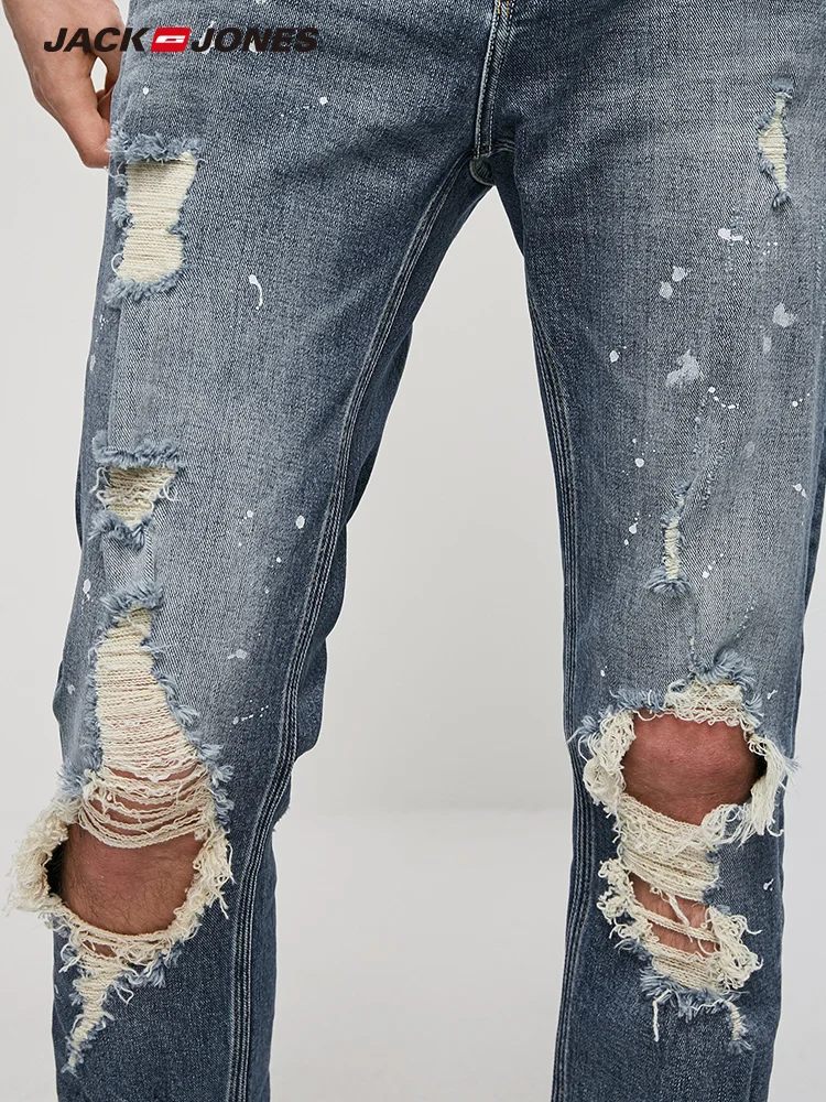 Jack Jones Pria Semprot Cat Ripped 