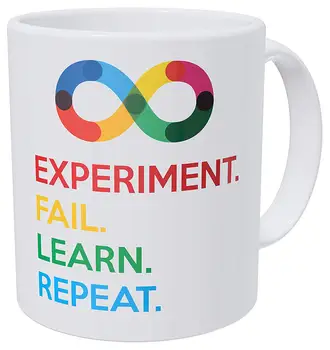 

Bold Science, Experiment, Fail, Learn, Repeat. Teacher. Funny Coffee Mug 11 Ounces Inspirational And Motivational