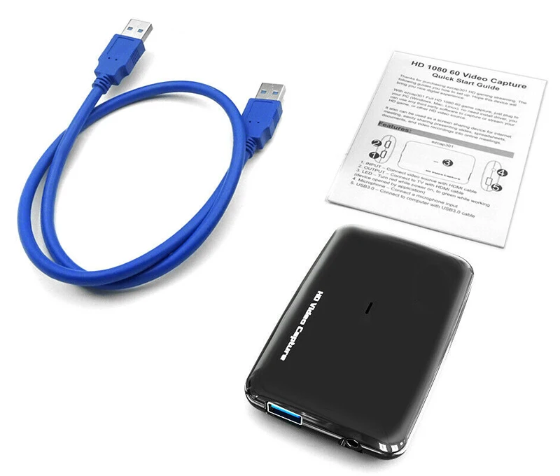 EZCAP301 4K 1080P 60FPS HD HDMI USB 3,0 карта видеозахвата захват для xbox PS3 PS4 ТВ программы медицинская запись прямая трансляция - Цвет: NO Packing Box