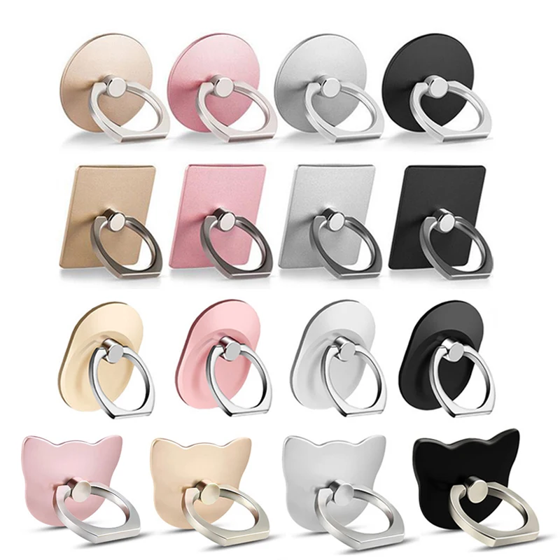 

2020 Hot Mobile Phone Smartphone Finger Ring Socket Stand Holder For Round IPhone 12 Ring Holder Car Mount Stand For Smartphone