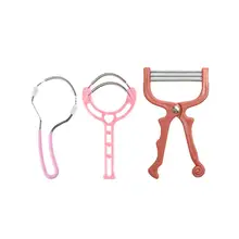 3 шт./5 шт., Эпиляторы для волос на лице, устройство для удаления волос, портативное устройство для удаления волос из нержавеющей стали, пружинные бритвы для лица, набор инструментов для красоты