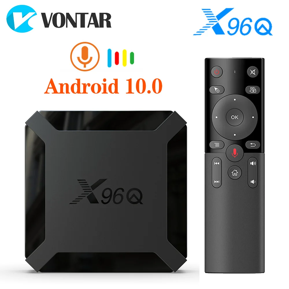 VONTAR X96Q Smart TV Box Android 10 4K Allwinner H313 Quad Core 2GB 16GB Youtube Set Top Box TVBOX Android 10.0 Media Player