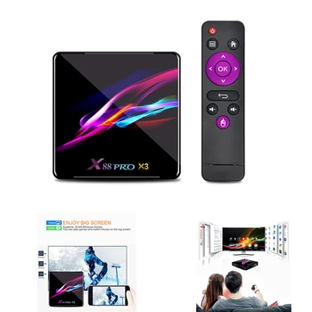 

X88 PRO X3 Android 9.0 HD Set-Top Box 1000M Dual WIFI with Bluetooth 4.1 TV BOX (4+128G)