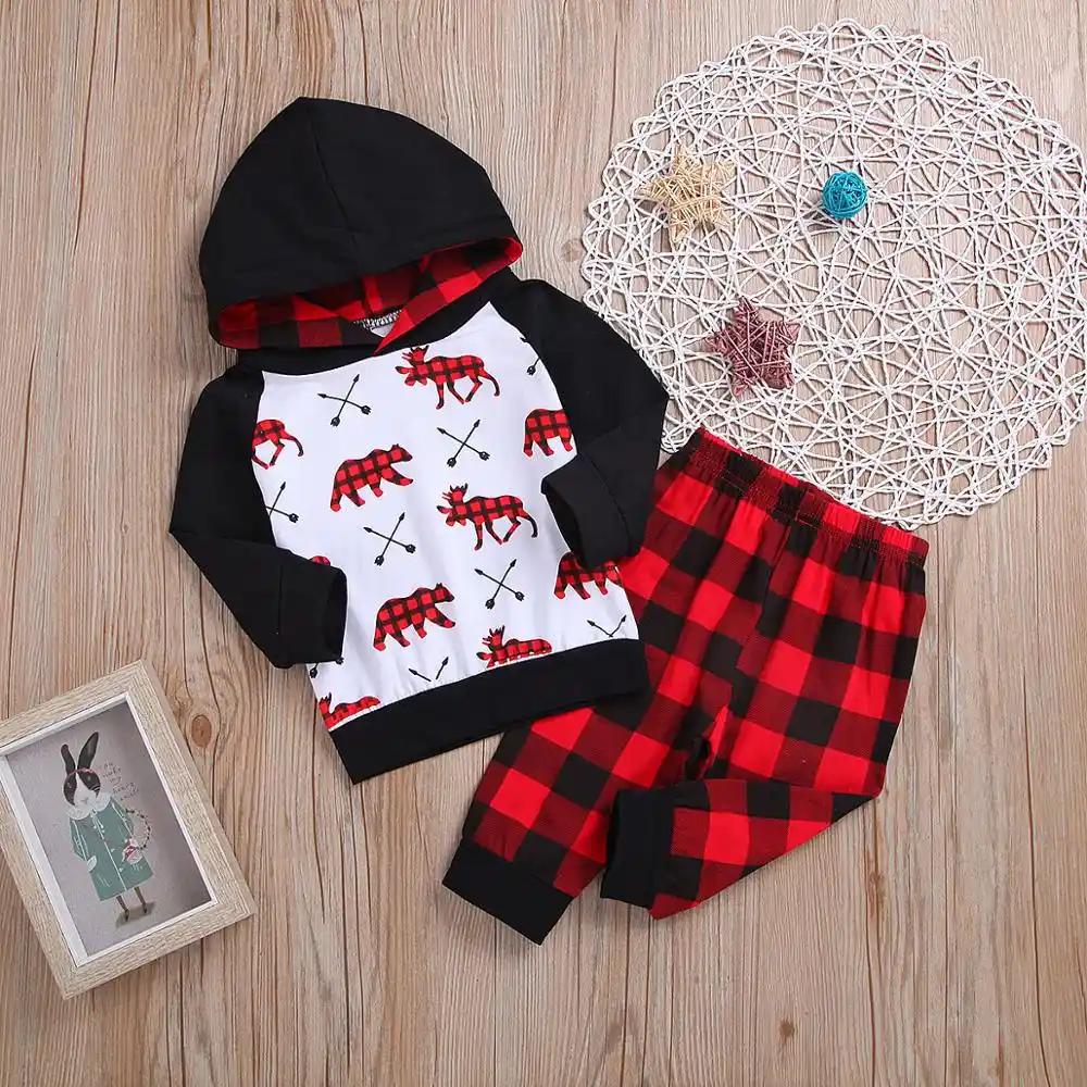 baby boy buffalo plaid pants