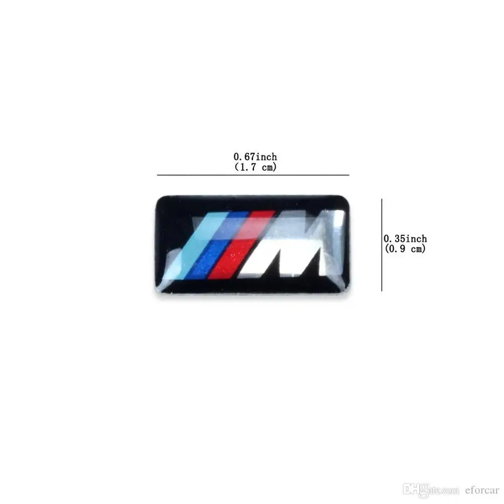 30 шт./лот Авто Знак M спортивные 3D эмблема Стикеры наклейки с логотипом для bmw M серии M1 M3 M5 M6 X1 X3 X5 X6 E34 E36 E6