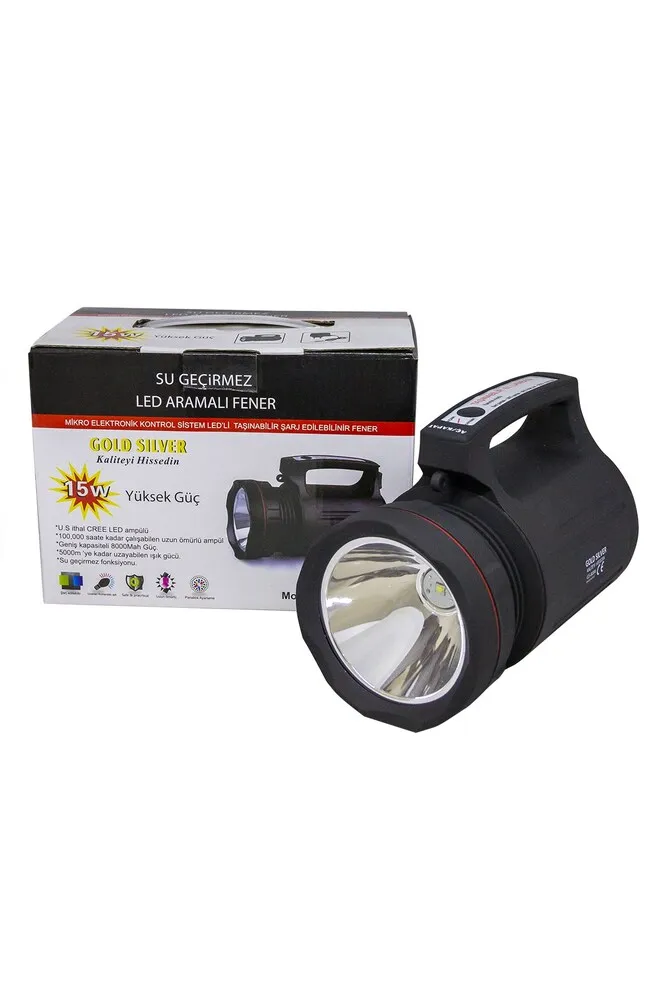 GOLD SILVER GS-8006 5000 METERS LIGHT UZANTILI 15 WATT WATERPROOF 