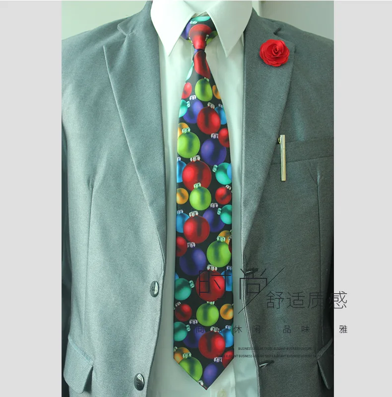 Мужской галстук новогодний галстук Повседневная официальная одежда галстук для Хэллоуин Западный странный галстук производители в