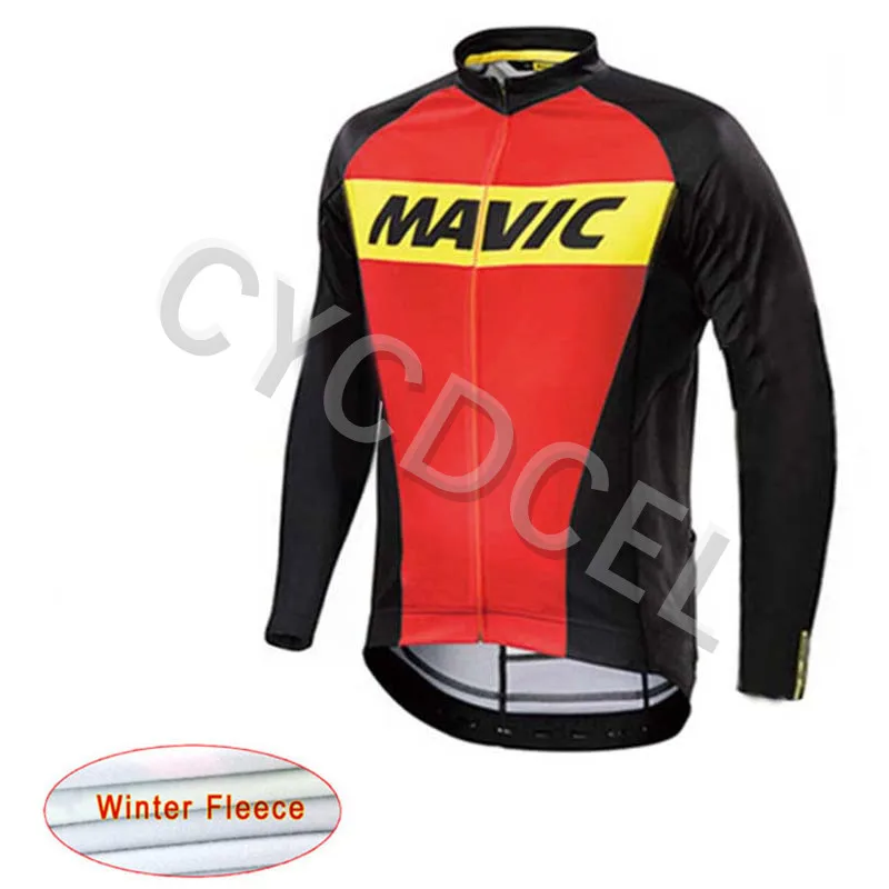 10 Mavic Classic Pro Team велосипедная майка мужская зимняя теплая флисовая с длинным рукавом для велосипеда MTB уличная спортивная одежда для велосипеда - Цвет: 10