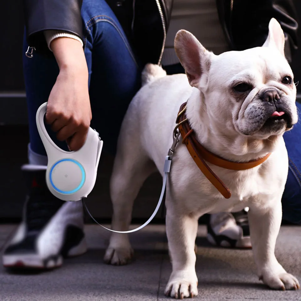 Petkit автоматический поводок для собак Выдвижной светодиодный светящийся