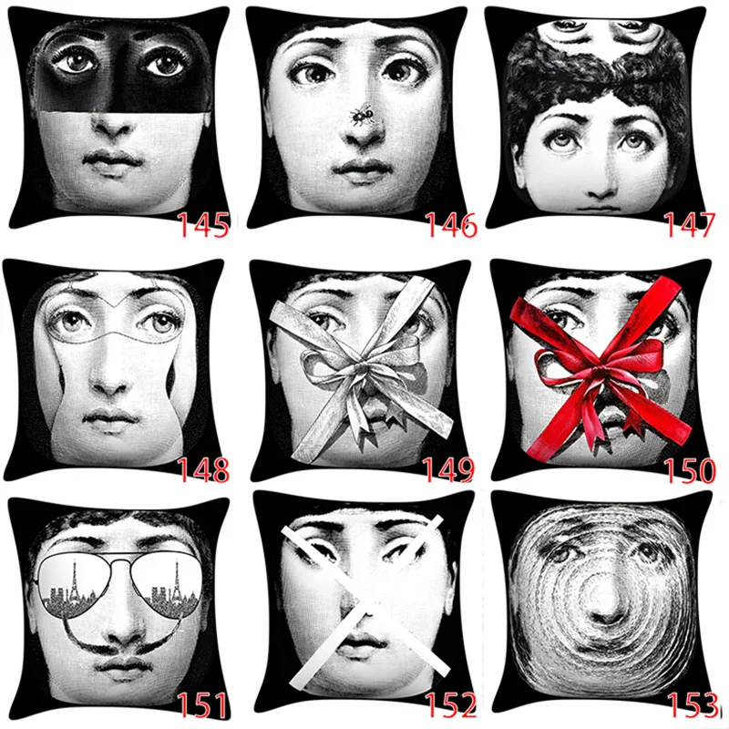 Ретро rosenthal Piero fornasetti в европейском стиле декоративная подушка, подушка с сердцевина из хлопчатобумажной пряжи подушка для офисного кресла Винтаж декоративная подушка для дома