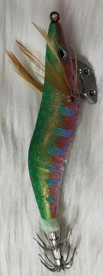 15pcs 2.5# new style squid jigs(many colour mixed)squid hook. fishing lure, squid bait, jig lure