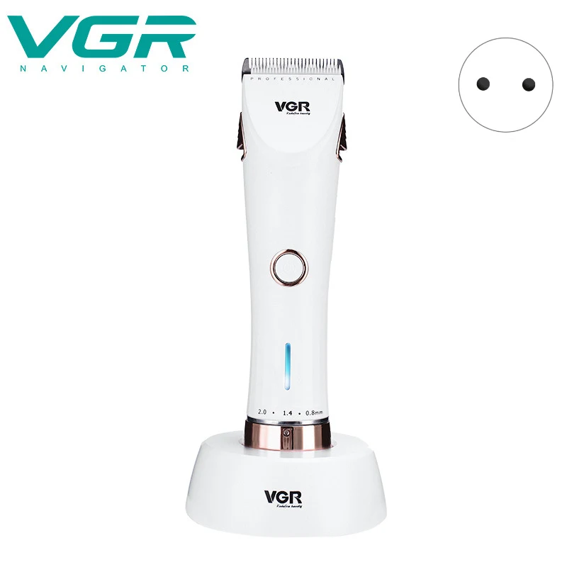 VGR V-005 электрический триммер для волос с зарядным сиденьем, бритва, регулируемая режущая головка, триммер для волос, электрическая машинка для стрижки волос с европейской вилкой