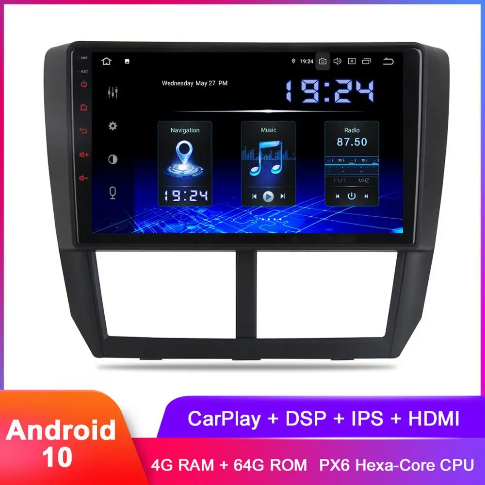 Автомагнитола 9 &quotIPS дисплей Android 10 GPS стерео для Subaru Forester WRX 2008 2009 2010 | Отзывы и видеообзор