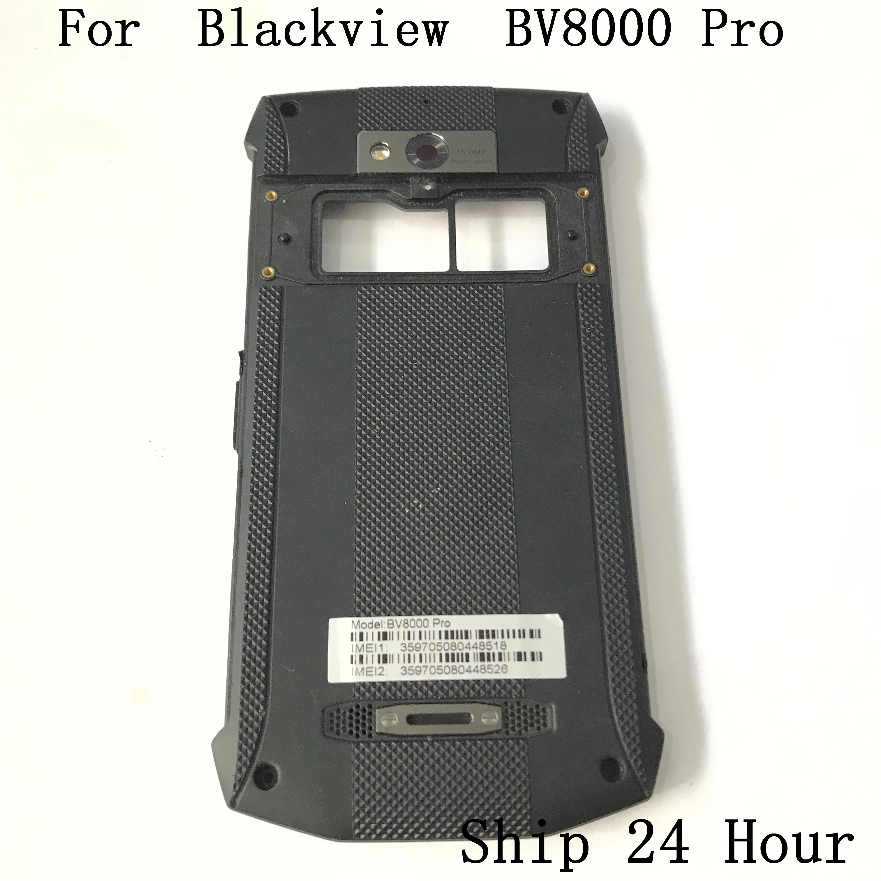 Задняя крышка аккумулятора б/у + стеклянный объектив камеры для Blackview BV8000 Pro MT6757