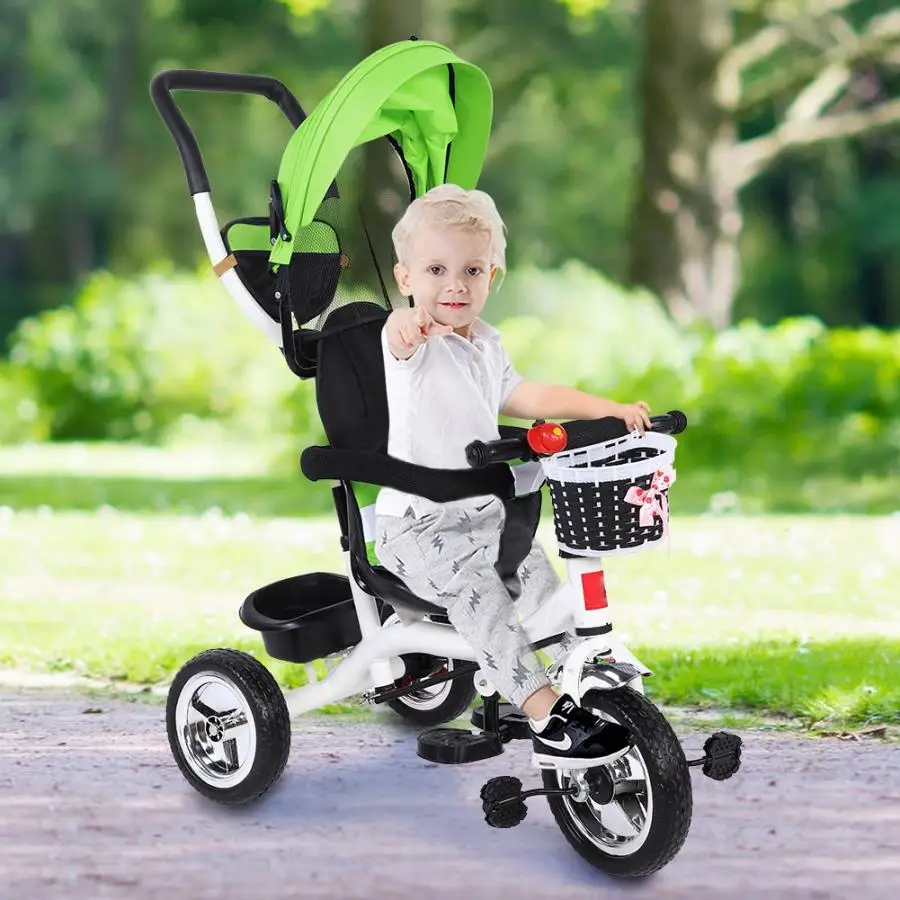 Children Balance Scooters 3 Wheel Walker Scooters With Awning Kids Balance Sense Training Equipment For Self Balance Equipment