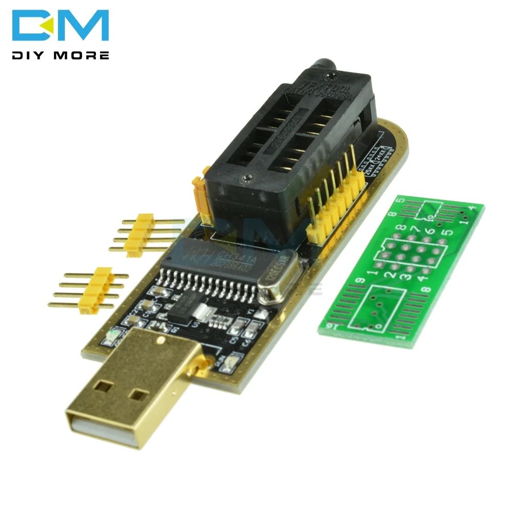 CH341 CH341A USB программатор с SOIC8 SOP8 SOP Клип IC разъем программист IC Разъем 5 В-3,3 В Поддержка 24/25XX SPI флэш-чип EEPROM