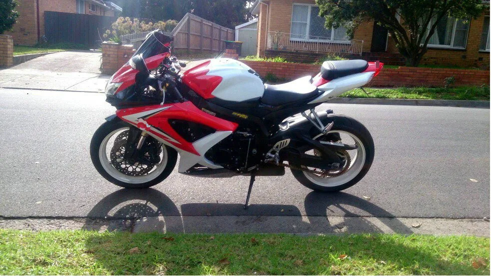 Комплект обтекателей под давлением для GSXR600 750 08 09 GSXR750 GSX R600 K8 2008 2009 Белый